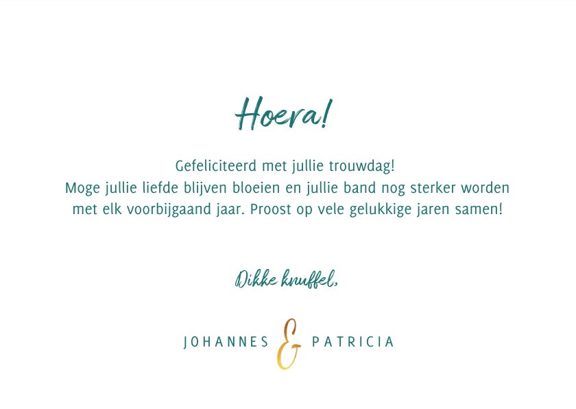 1 jaar getrouwd gefeliciteerd met eigen foto | Kaartje2go