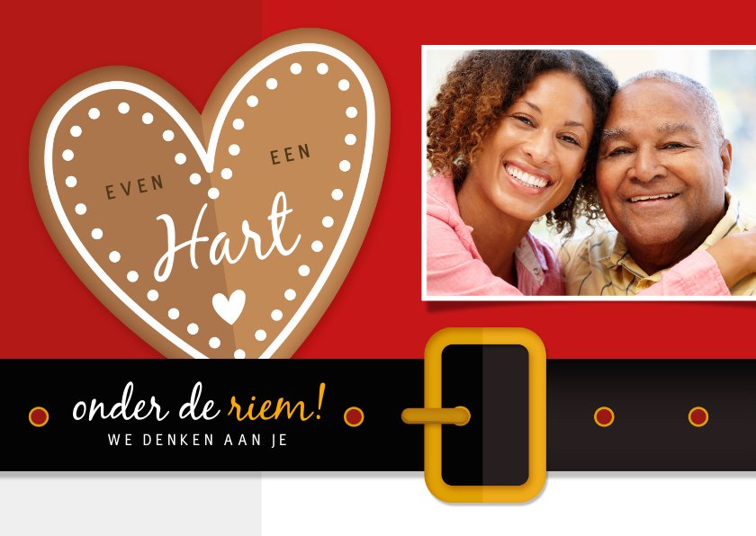 Beterschap- hart onder de riem kerstman met | Kaartje2go