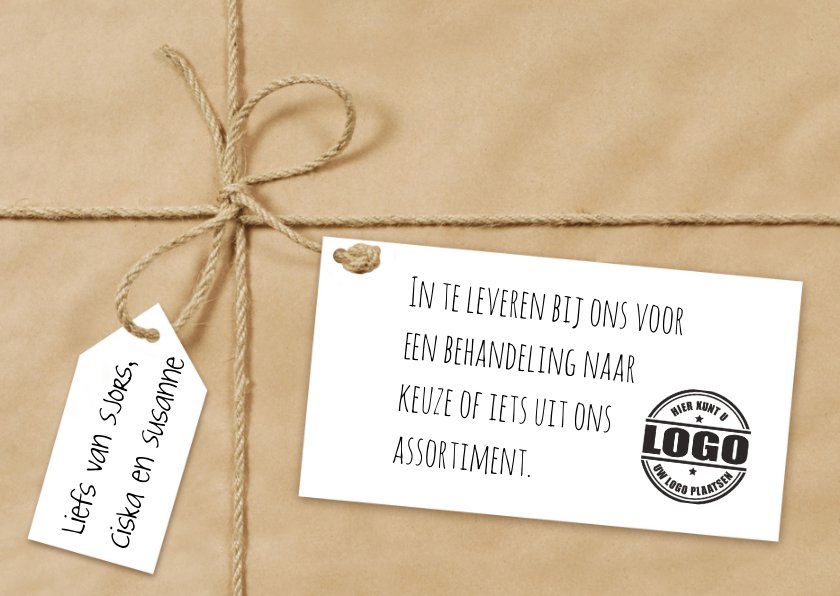 Cadeaucheque Met Strik Tegoedbon Maken Kaartje2go