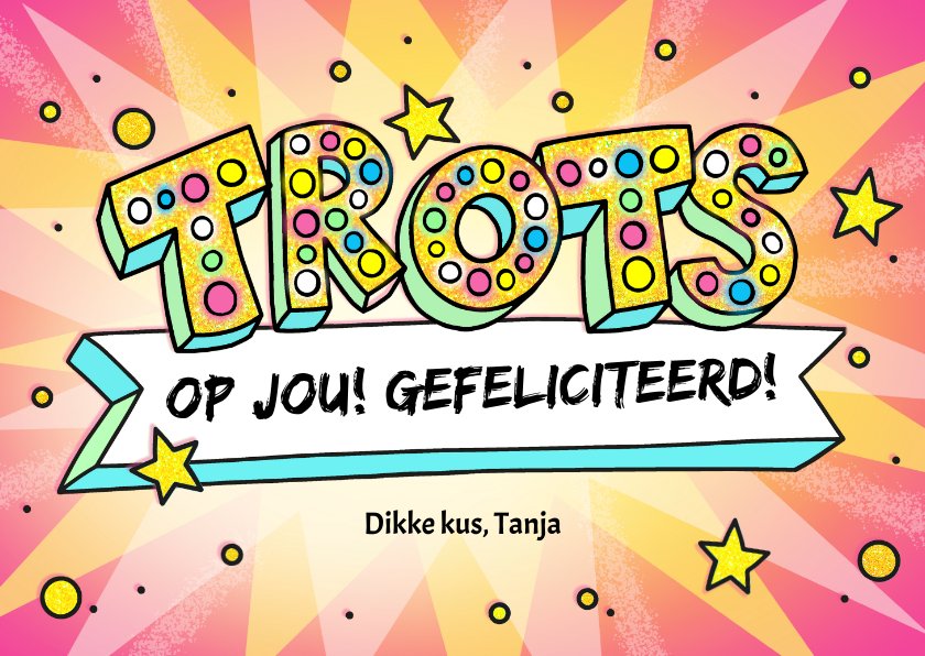 Geslaagd top gedaan meisje - Geslaagd kaarten | Kaartje2go