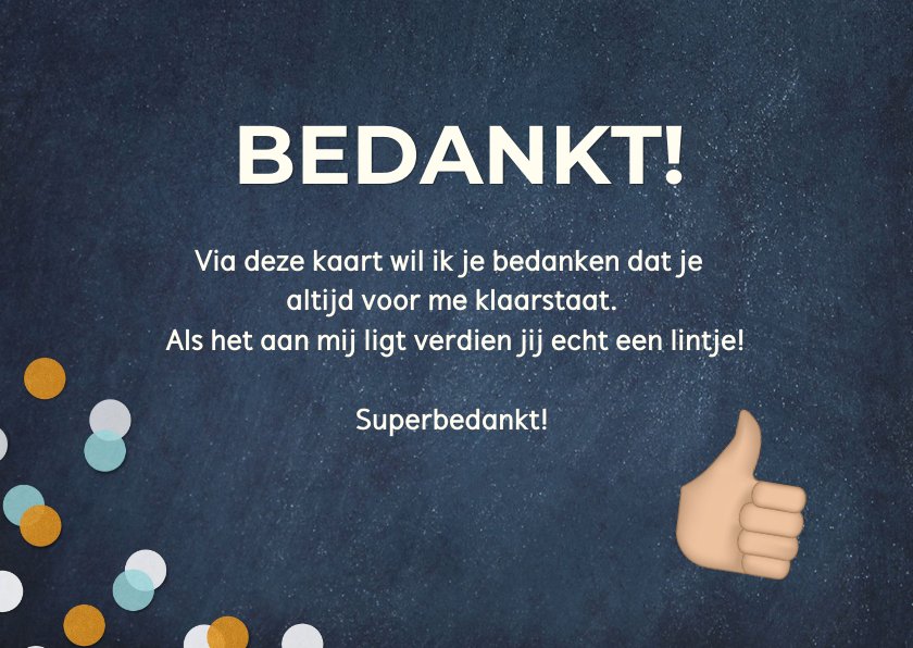 Grappige bedankkaart jij verdient een lintje | Kaartje2go