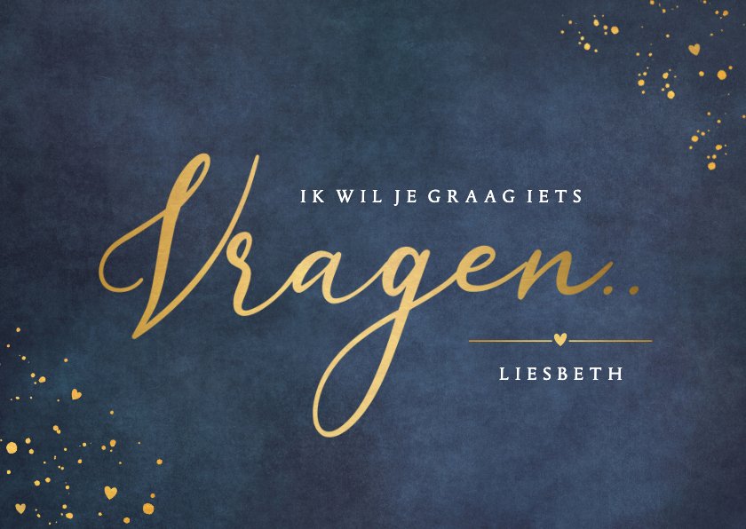 Kaart waarmee je een getuige voor je huwelijk | Kaartje2go