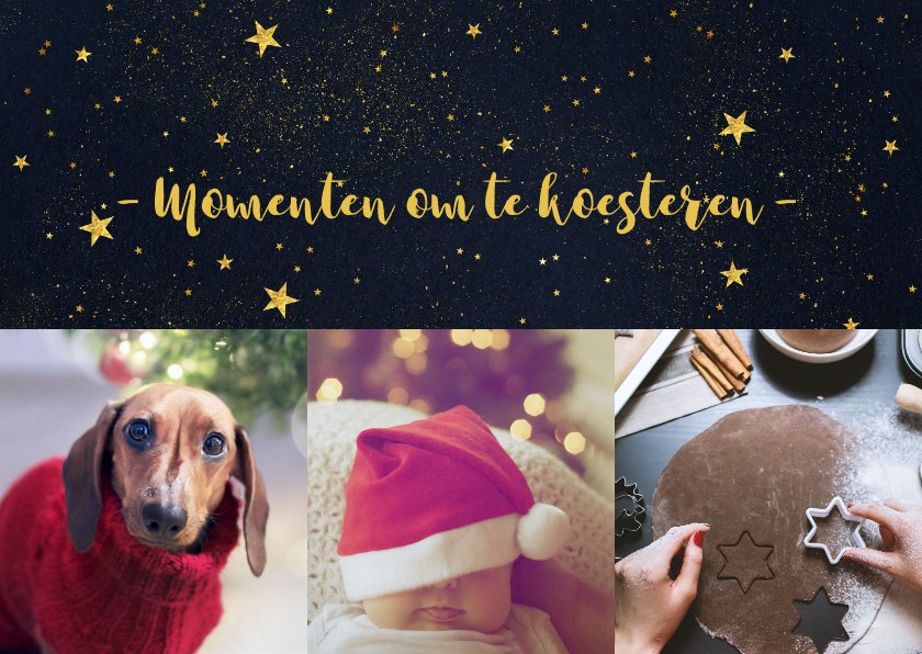Kerstkaart momenten om te koesteren | Kaartje2go