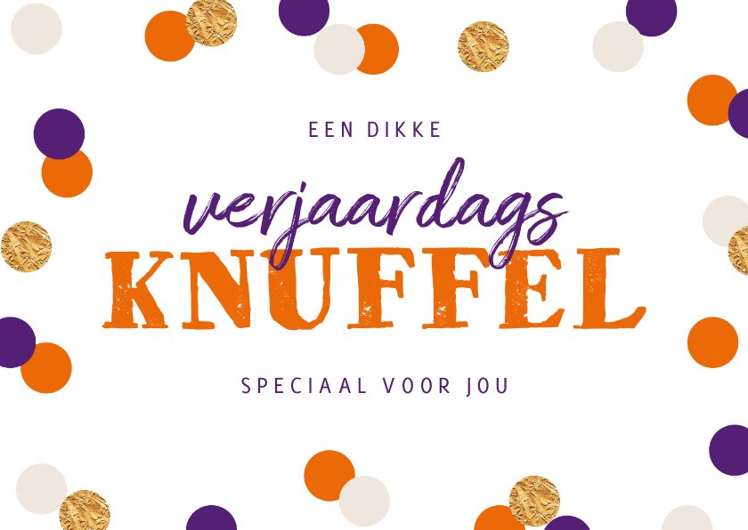 Kika Verjaardagsknuffel Kaart Met Feestelijke Kaartje Go