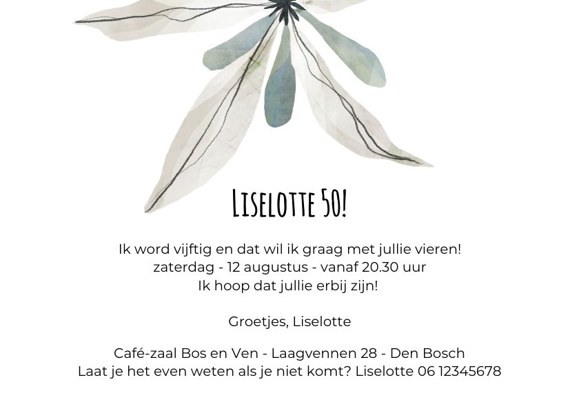 uitnodiging-feestje-50-bloemen-uitnodigingen-kaartje2go