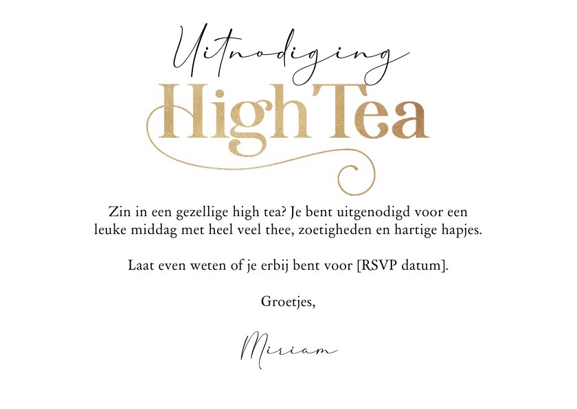 Lila uitnodiging wenskaart met illustratie van