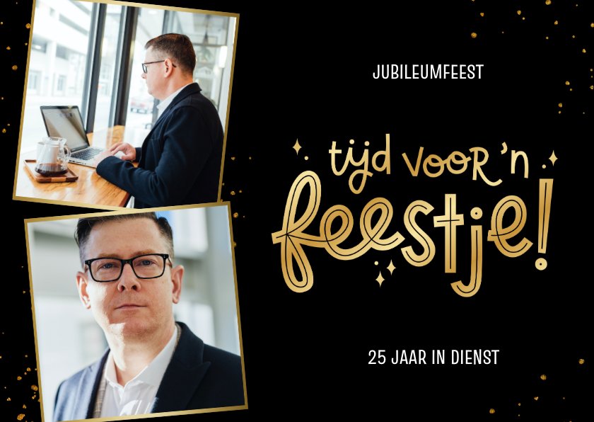 Uitnodiging Jubileumfeest Tijd Voor'n Feestje | Kaartje2go