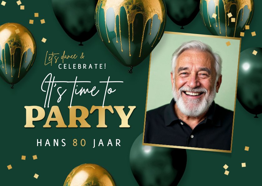 40ste verjaardag ballon confetti