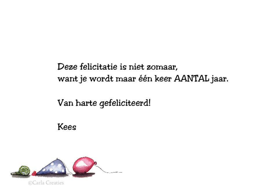 Verjaardagskaarten in de wei staat een koe | Kaartje2go