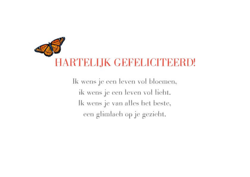 MOKIO® Pop-Up Bloemenkaart - Bloem met Vlinder - 3D wenskaart voor verjaardag, Bloemenkaart met