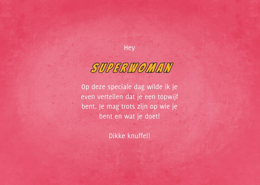 Zomaar Kaart In Comic Stijl Youre A Superwoman Kaartje2go