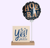 Mini ballon ‘Hoera!’ met kaarthouder 5