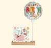 Mini ballon ‘Happy Birthday’ met kaarthouder 1
