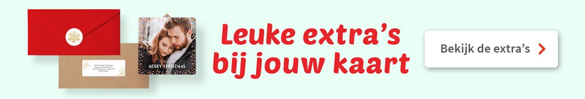 Extra's bij jouw kerstkaarten