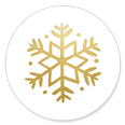 Sluitzegel gouden sneeuwvlok
