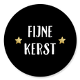 fijne kerst zwarte sluitzegel