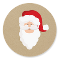 kerstman sluitzegel