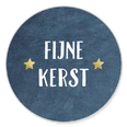 fijne kerst blauwe sluitzegel