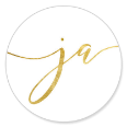 Sluitsticker gouden ja