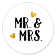 Sluitsticker mr. & mrs.