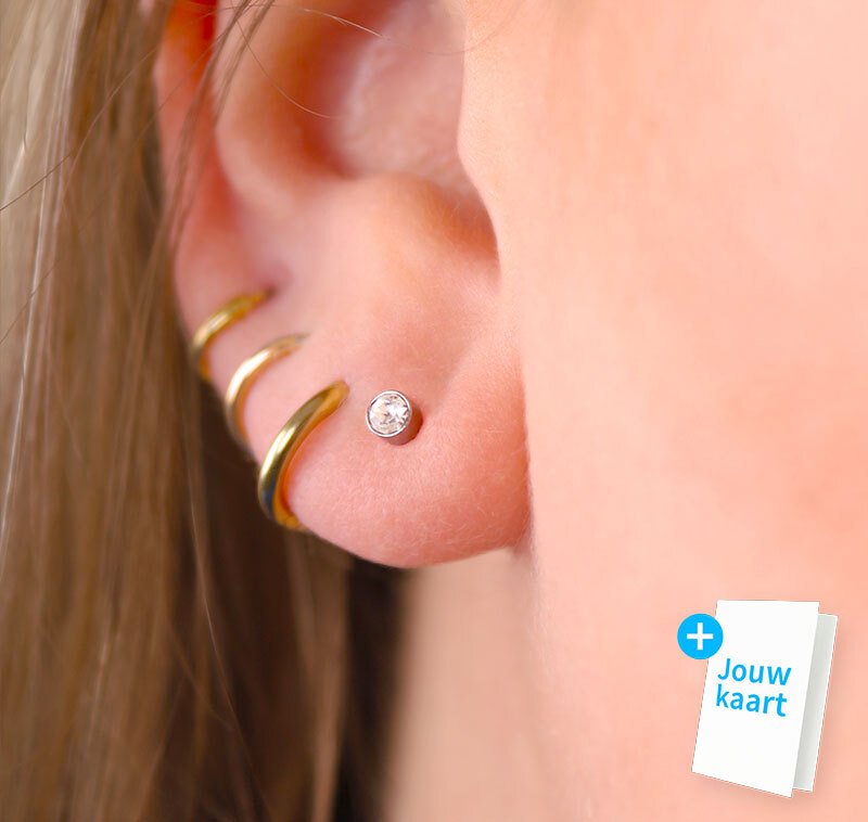 Oorbellen met steentjes