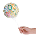 Mini ballon ‘Hoera!’ met kaarthouder 4