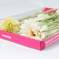 Boeket zijdebloemen wit 4