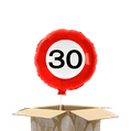 Heliumballon verkeersbord 30 jaar 2