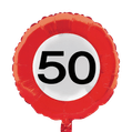 Heliumballon verkeersbord 50 jaar 1