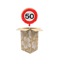 Heliumballon verkeersbord 50 jaar 3