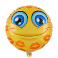 Heliumballon smiley met kusjes 1