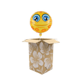 Heliumballon smiley met kusjes 3