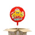 Heliumballon smileys 'Get well!' 2