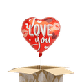 Heliumballon hart 'I love you' 2