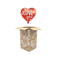 Heliumballon hart 'I love you' 3