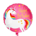 Heliumballon eenhoorn 'Happy Birthday' 1