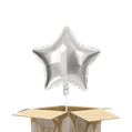 Heliumballon ster zilver 2