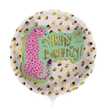 Heliumballon panter 'Happy Birthday' 1