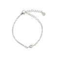 Moederdag armbandje met steentje (zilverkleurig) 2