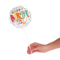 Mini ballon ‘Happy Birthday’ met kaarthouder 3