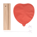 Mini ballon hart met kaarthouder 2