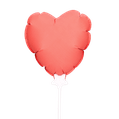 Mini ballon hart met kaarthouder 3