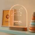 Sterrenbeeld lamp met naam (boog) 3