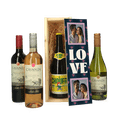 Bedrukte bier- of wijnkist Valentijn 1