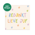 Bedankt juf/meester tegeltje (15x15) 1