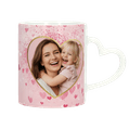 Moederdag mok met hartvormig oor 2