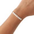 Armbandje 'Topper' (wit/goud) 2