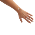 Armbandje ‘Hartjes’ (wit/goud) 3
