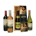 Gepersonaliseerde Vaderdag bier- of wijnkist 2