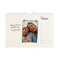 Gepersonaliseerde verjaardagskalender (liggend) 1